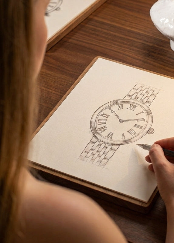 Alucène founder's sketches and design process